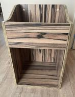 Platenbox Zomo VS 100/2 Zebrano, Huis en Inrichting, Kasten | Wandmeubels, Ophalen, Gebruikt, Minder dan 150 cm, Minder dan 100 cm