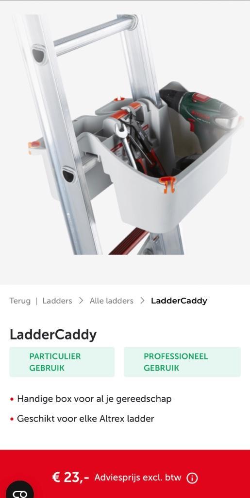 Altrex handige laddercaddy, Doe-het-zelf en Verbouw, Gereedschap | Handgereedschap, Zo goed als nieuw, Ophalen