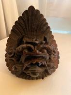 Indonesisch houtsnijwerk Barong masker, Antiek en Kunst, Kunst | Beelden en Houtsnijwerken, Ophalen of Verzenden