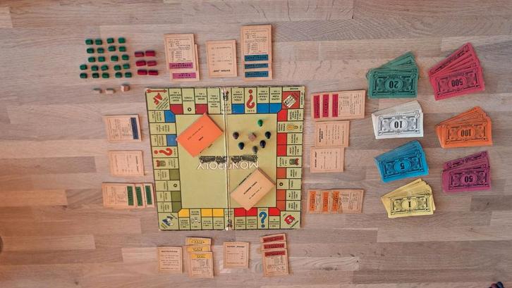 Vintage Monopoly - Zeer Oud Exemplaar (circa 1936), Hobby en Vrije tijd, Gezelschapsspellen | Bordspellen, Gebruikt, Ophalen of Verzenden