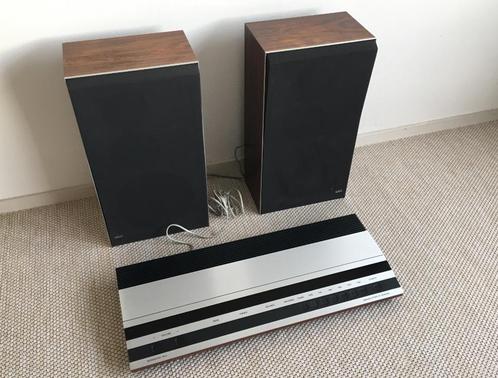 B&O radio met twee boxen (Bang en Olufsen), Audio, Tv en Foto, Radio's, Gebruikt, Radio, Ophalen