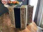 Accordeon, Muziek en Instrumenten, Accordeons, Gebruikt, 80-bas, Met koffer, Knopaccordeon