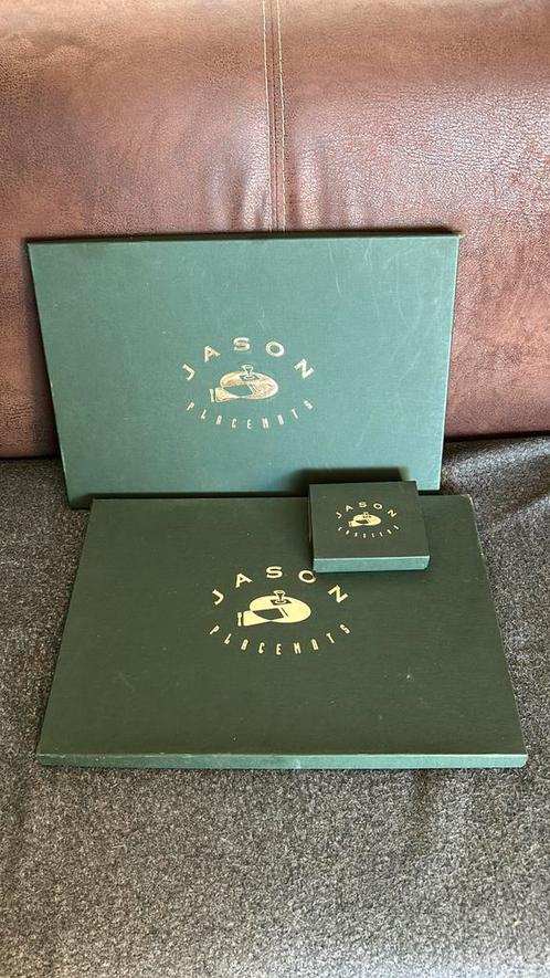 Set Jason placemats en coasters, Huis en Inrichting, Woonaccessoires | Onderzetters, Zo goed als nieuw, Bord, Ophalen of Verzenden