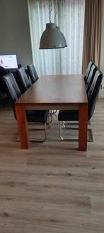 Keurige massief noten Bert Plantegie eetkamertafel, Ophalen, 200 cm of meer, 50 tot 100 cm, Zo goed als nieuw