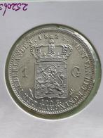 Gulden 1823 pr/unc, Postzegels en Munten, Munten | Nederland, 1 gulden, Zilver, Ophalen of Verzenden, Koning Willem I