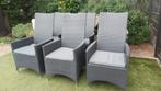 6 verstelbare wicker tuinstoelen, Ophalen, Gebruikt, Wicker, Verstelbaar