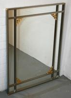 Schitterend grote Belgo Chrom spiegel, bieden vanaf €480, Antiek en Kunst, Antiek | Spiegels, Ophalen, Rechthoekig, 50 tot 100 cm