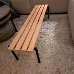 Oud schoolbankje,voetenbank,sitetable,kinderbankje, vintage, Ophalen, Zo goed als nieuw, Rechthoekig, 125 cm of meer