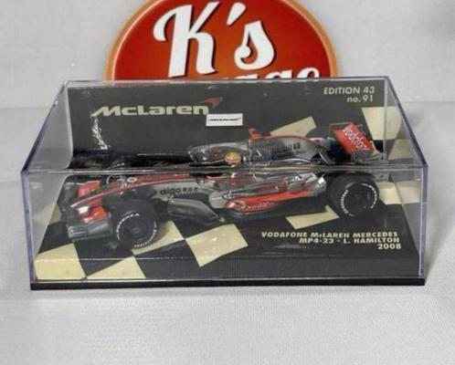 MINICHAMPS 1/43 Vodafone McLaren MP4-23 Lewis Hamilton #22, Hobby en Vrije tijd, Modelauto's | 1:43, Zo goed als nieuw, MiniChamps
