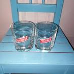 Coebergh glazen helder met rood logo 2 stuks, Ophalen, Glas of Glazen, Overige stijlen, Glas