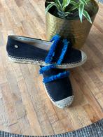Fred Della Bretoniere Espadrilles -met Blauwe Details, Ophalen, Zo goed als nieuw, Zwart, Espadrilles of Moccasins