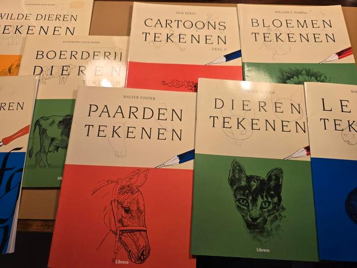 Tekenen Leerboeken - Diverse Onderwerpen, Boeken, Hobby en Vrije tijd, Zo goed als nieuw, Tekenen en Schilderen, Geschikt voor kinderen