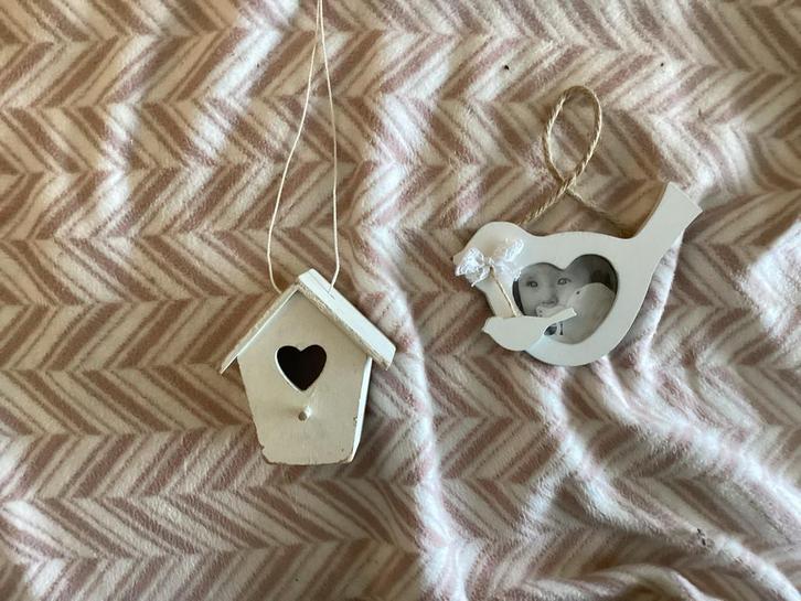 Leuke Huisdecoratie: Vogelhuisje & Fotolijstje, Antiek en Kunst, Antiek | Woonaccessoires, Ophalen of Verzenden