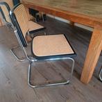 6x Thonet stijl Cesca Breuer buisstoel zwart rotan webbing., Kunststof, Zwart, Nieuw, Ophalen of Verzenden