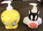 Badkamerset van Tweety en Sylvester. Aardewerk., Huis en Inrichting, Ophalen of Verzenden, Zo goed als nieuw