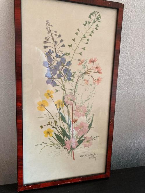 Zeefdruk Bloemstilleven Claire Britzke Neef, Antiek en Kunst, Kunst | Litho's en Zeefdrukken, Ophalen of Verzenden