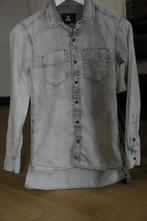 Leuke grijze spijkerblouse van CoolCat, maat 146/152, ZGAN!!, Jongen, Ophalen of Verzenden, Zo goed als nieuw, Overhemd of Blouse