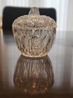 Vintage Reims France glazen suikerpot/bonbonnière met deksel, Ophalen of Verzenden
