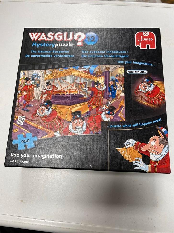 Wasgij 12 Legpuzzel - The Unusual Suspects, Hobby en Vrije tijd, Denksport en Puzzels, Zo goed als nieuw, Legpuzzel, 500 t/m 1500 stukjes