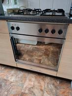 Gaskookplaat en elektrische oven, Witgoed en Apparatuur, Fornuizen, Gebruikt, Minder dan 85 cm, Gas, Vrijstaand
