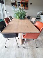 Massief eiken eettafel !!!zgan, Huis en Inrichting, Tafels | Eettafels, Ophalen, 100 tot 150 cm, 50 tot 100 cm, Zo goed als nieuw