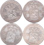 RIJKSDAALDERS KONING WILLEM III - VIER STUKS, Postzegels en Munten, Munten | Nederland, Ophalen of Verzenden, Koning Willem III