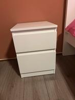 Ikea Nachtkastje - Wit - Goede Staat, Huis en Inrichting, Slaapkamer | Nachtkastjes, Ophalen, Gebruikt, Minder dan 45 cm, Minder dan 55 cm