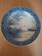 Delfts blauw Boch antiek wandbord 30,7cm + ophangsysteem, Antiek en Kunst, Antiek | Wandborden en Tegels, Ophalen of Verzenden