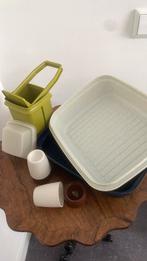 Kornuit brooddoos, zuurpot en 2 eierdopjes Tupperware, Ophalen of Verzenden, Gebruikt, Overige typen