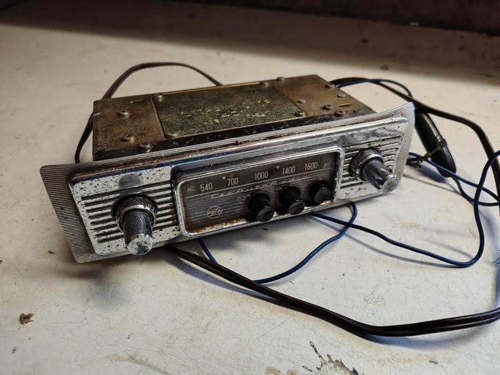 Vintage TEN Autoradio - Klassieker voor Oldtimer, Auto diversen, Autoradio's, Gebruikt, Ophalen of Verzenden