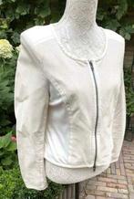 Lynde lederlook jasje maat 38 NIEUW, Maat 38/40 (M), Wit, Nieuw, Ophalen of Verzenden