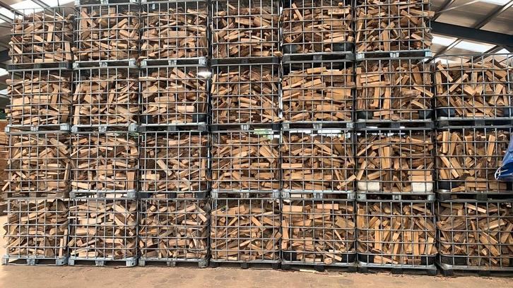 Droog eiken brandhout stookhout haardhout, Tuin en Terras, Haardhout, Blokken, 6 m³ of meer, Ophalen of Verzenden