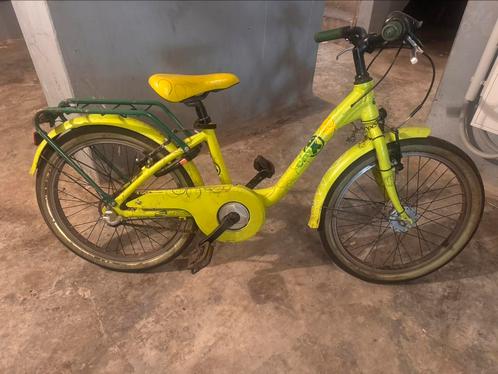 Knalgele jongensfiets Chix20 Scoo Stoer en praktisch!, Fietsen en Brommers, Fietsen | Meisjes, Gebruikt, 20 inch, Handrem, Ophalen of Verzenden