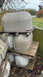 Nieuw 5 stuks Schrikblokken / jumboblokken 90x45x50, Tuin en Terras, Bielzen en Borders, Ophalen, Blok, Nieuw, Beton