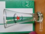 Mooie Heineken.s beer glas 18/5h 8b, Ophalen of Verzenden, Zo goed als nieuw, Glas of Glazen, Heineken