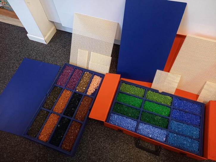 * Ministeck bomvolle opbergdoos 2, koffer met inhoud *, Hobby en Vrije tijd, Ministeck, Gebruikt, Box-set, Ophalen of Verzenden