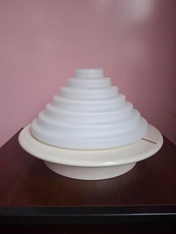 Design Plafondlamp met Glazen konische Kap beschikbaar voor biedingen