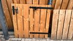 Nieuwe douglas tuinpoort met schuttingdeel en 3 palen, Ophalen, Nieuw, Hout, Minder dan 3 meter