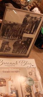 OUDE FOTOLIJST -FOTOLIJSTJE MET BOLGLAS, Antiek en Kunst, Ophalen of Verzenden