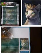 Diamond Painting- Kat met Kroon, Hobby en Vrije tijd, Knutselen, Ophalen of Verzenden, Nieuw, Knutselwerk