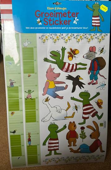 Groeimeter kikker en vriendjes met stickers - nieuw! beschikbaar voor biedingen