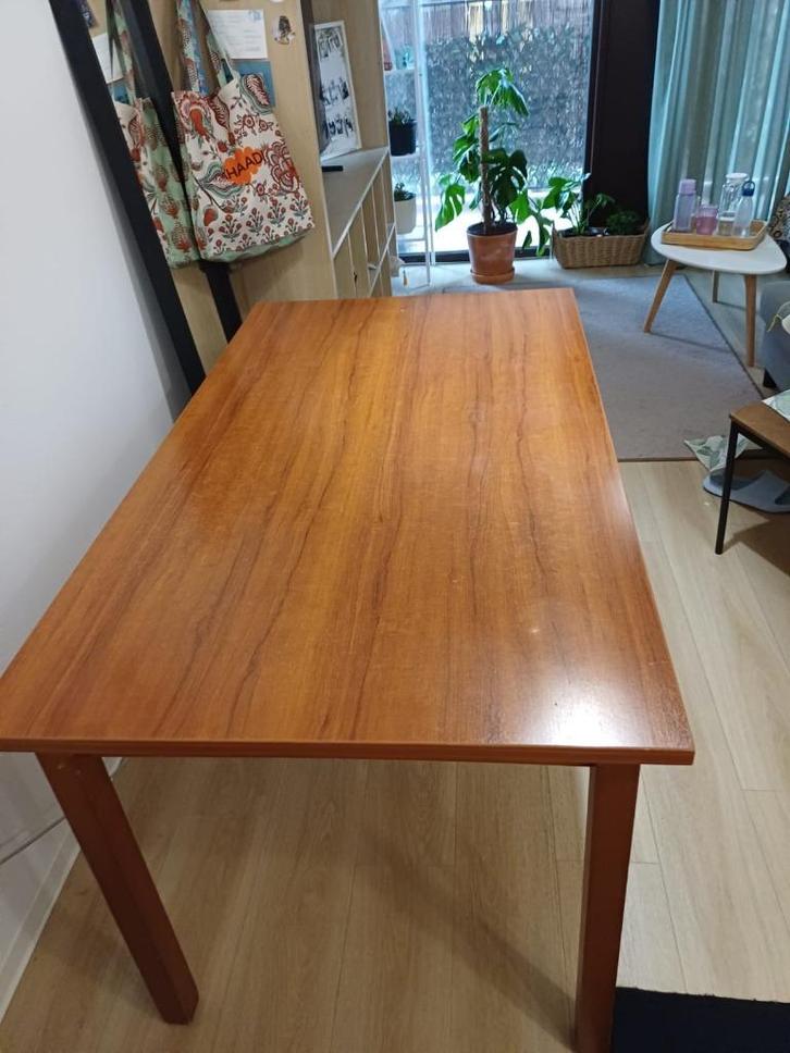 table, Huis en Inrichting, Tafels | Eettafels, Zo goed als nieuw, 100 tot 150 cm, 100 tot 150 cm, Vier personen, Rechthoekig, Eikenhout