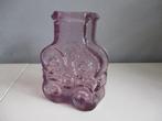 Vintage glass vase Skruf vaas roze paars vaas, Ophalen of Verzenden