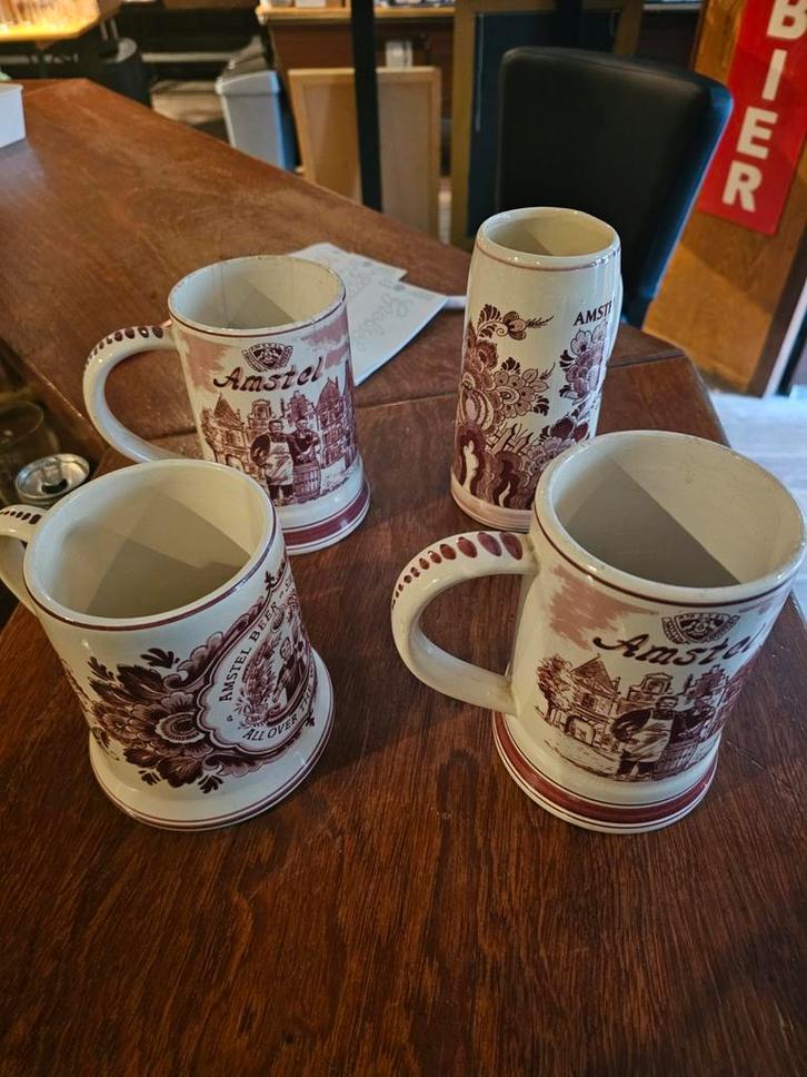 Amstel Bierpul Collectie - 4 Stuks, Antiek en Kunst, Antiek | Keramiek en Aardewerk, Ophalen