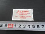 sticker folie ALARM glascentrale ehv, Ophalen, Zo goed als nieuw