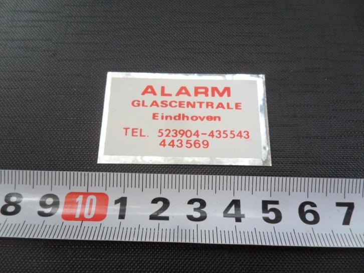 sticker folie ALARM glascentrale ehv, Verzamelen, Stickers, Zo goed als nieuw, Ophalen