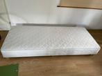 1 persoons boxspring bed extra lang 220x90 cm hoogte 35cm, 90 cm, Eenpersoons, 220 cm, Wit