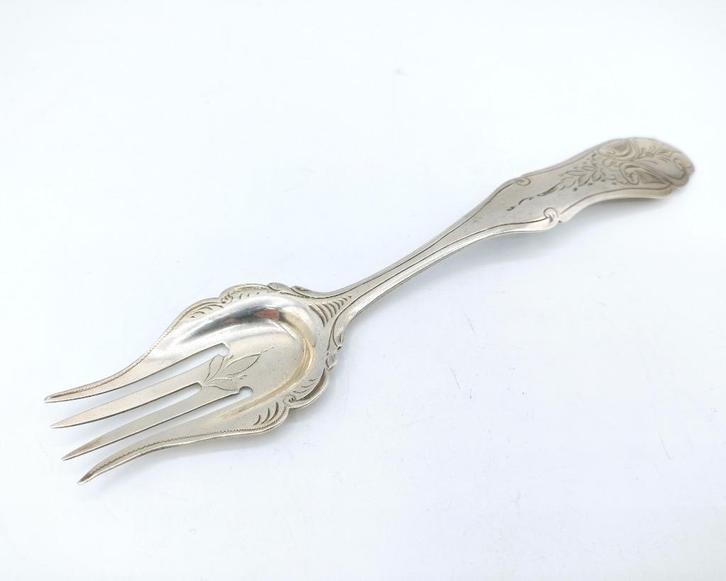 Zilveren vork, J.H. Tarner, Amsterdam, 1878, Antiek en Kunst, Antiek | Goud en Zilver, Zilver, Verzenden