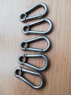 5 nieuwe RVS karabijn haken, Ophalen of Verzenden, Nieuw, Onderhoud en Reparatie