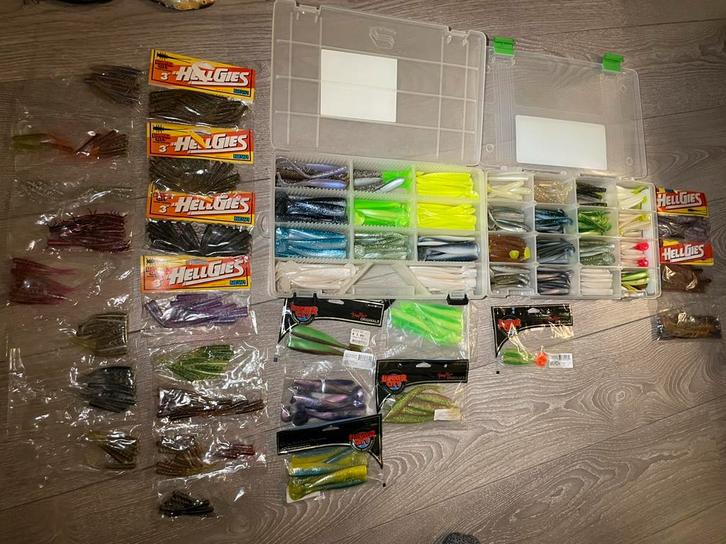 Lunker city shads , shaker , hellgie, Watersport en Boten, Hengelsport | Roofvissen, Zo goed als nieuw, Overige typen, Ophalen of Verzenden